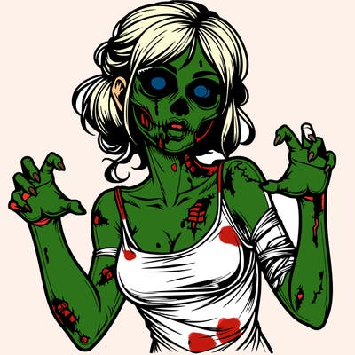 realistic zombie girl