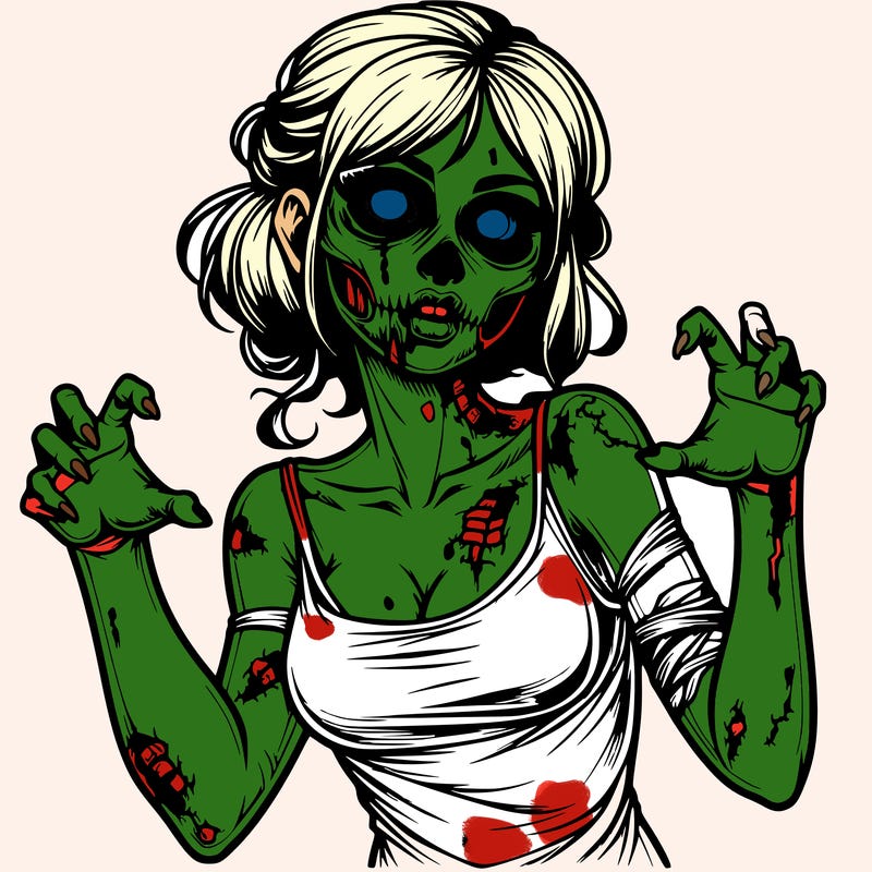realistic zombie girl