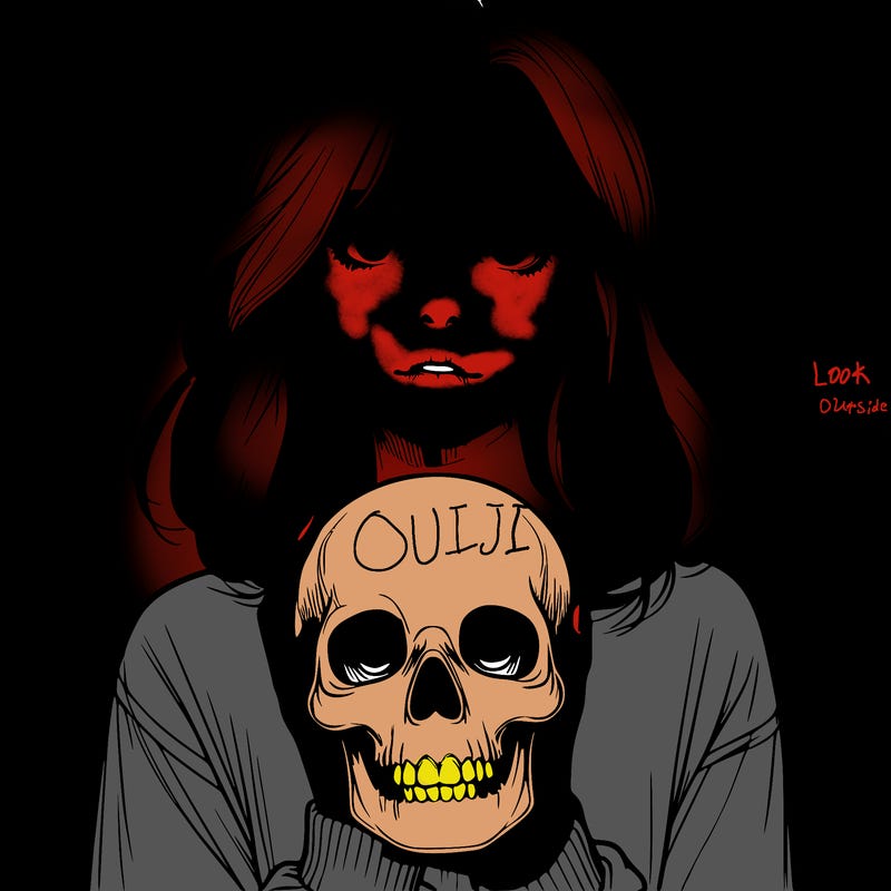 realistic girl holding a skull
