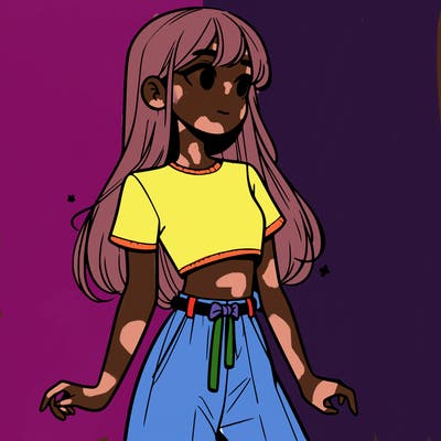 girl in a cute crop top