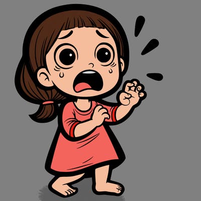 scared girl