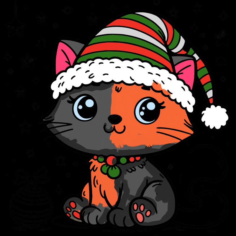cat christmas