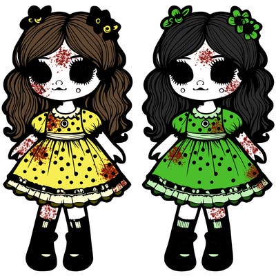 beautiful creepy doll