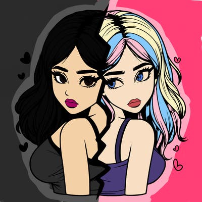 realistic girl split