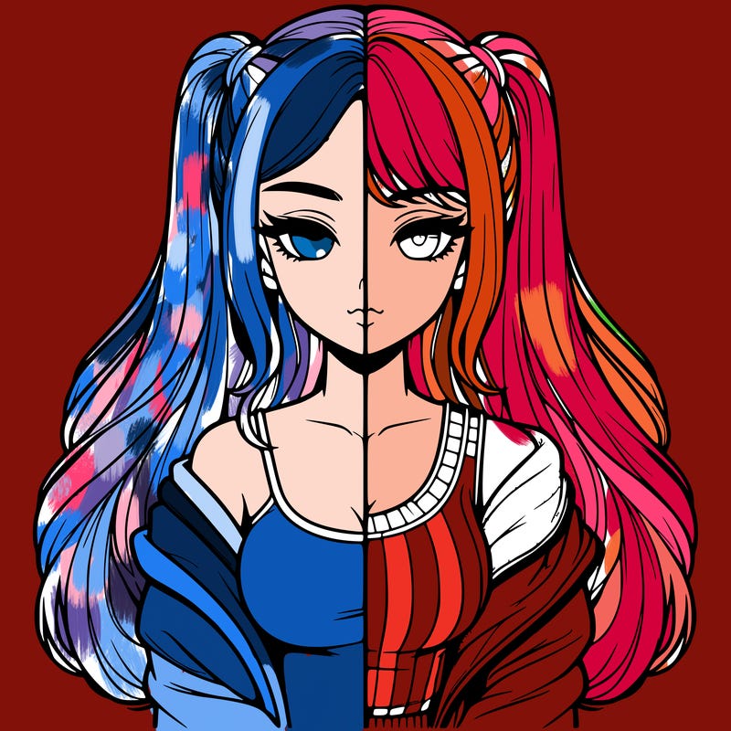 realistic girl split