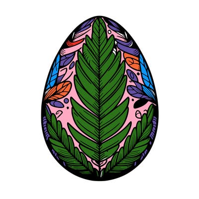 a detailed and realistic easter egg