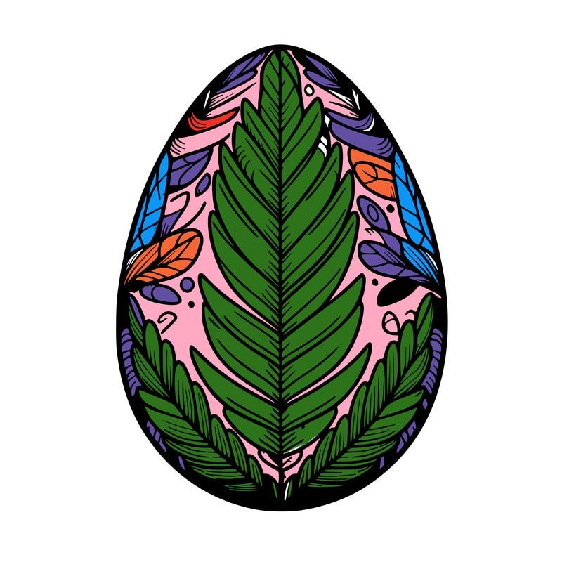 a detailed and realistic easter egg