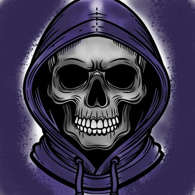 skull hoodie