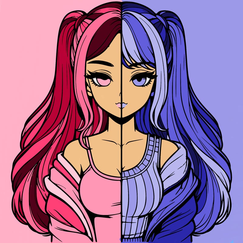 realistic girl split