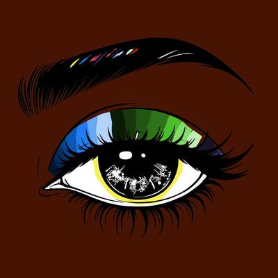 eye closed realistic