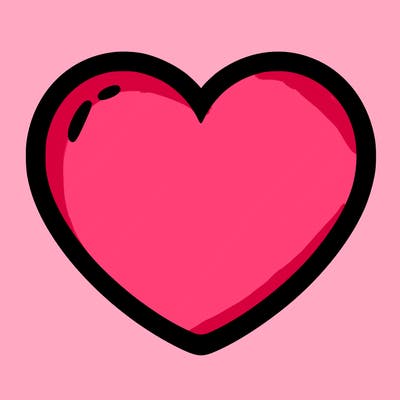 a blank heart