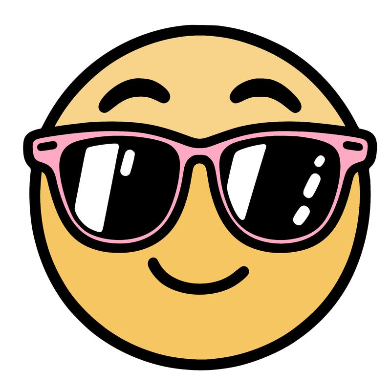 emoji with sunglasses