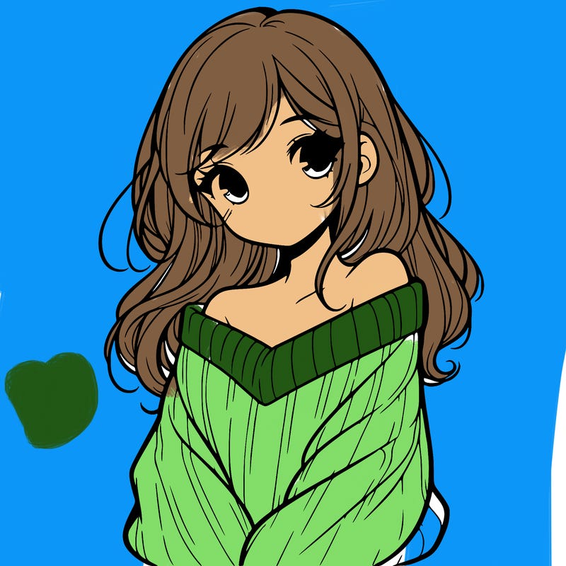 shy pretty girl wearing a sweater that is falling off one shoulder portrait