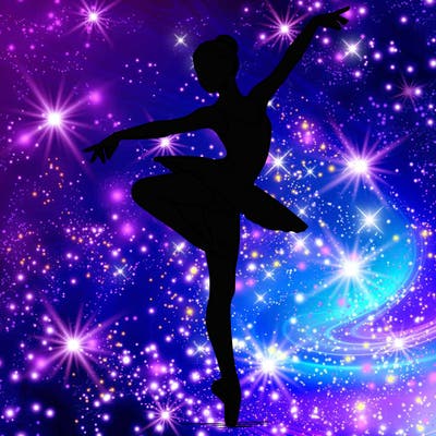 realistic person doing ballet