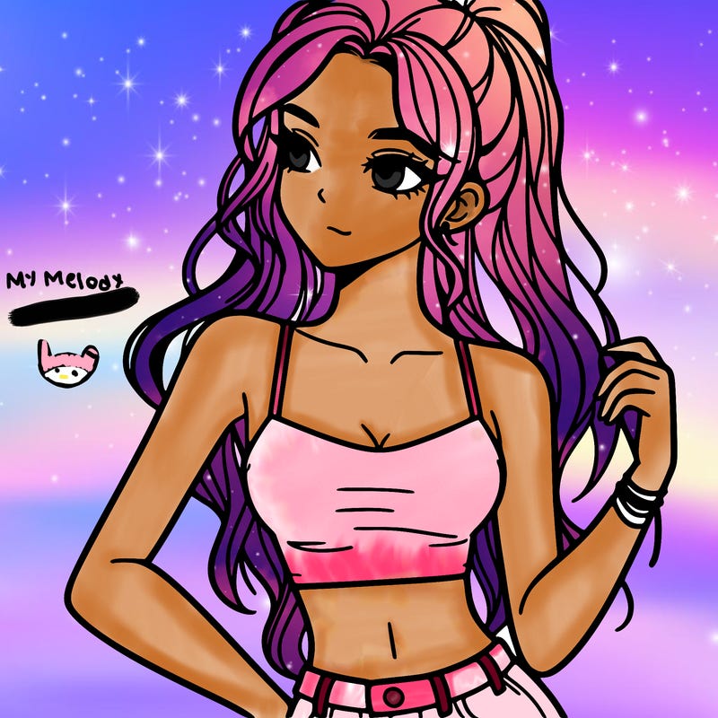 girl in crop top