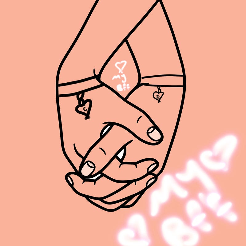 hands in shape of heart
