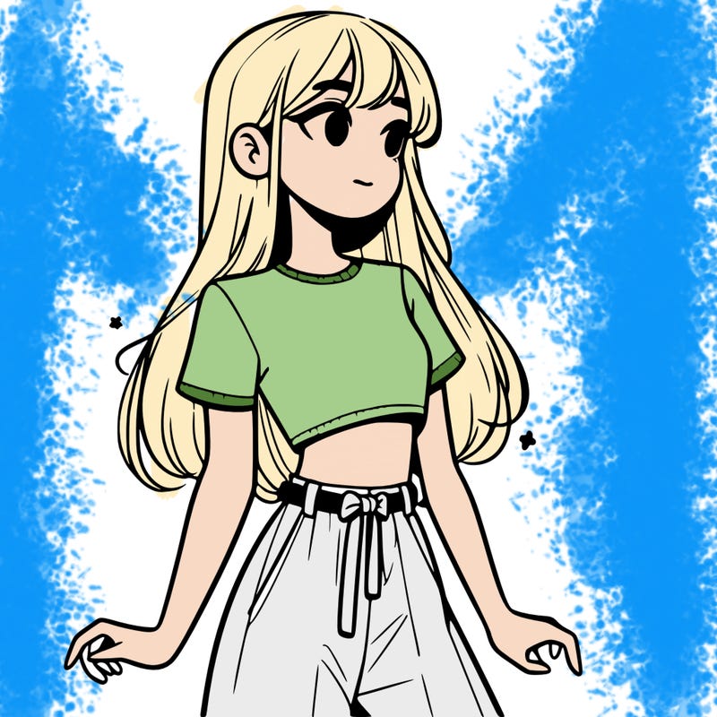 girl in a cute crop top