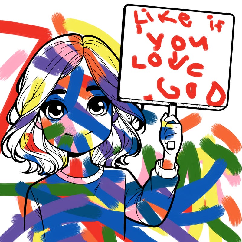 realistic girl holding up a sign