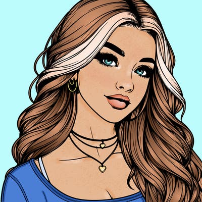 detailed realistic girl