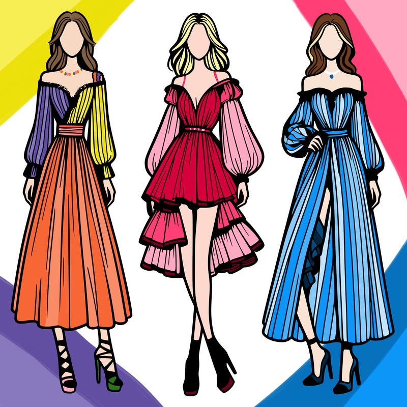 fashion models dresses