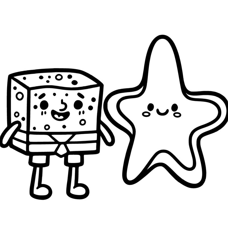 spongebob squarepants and patrick star