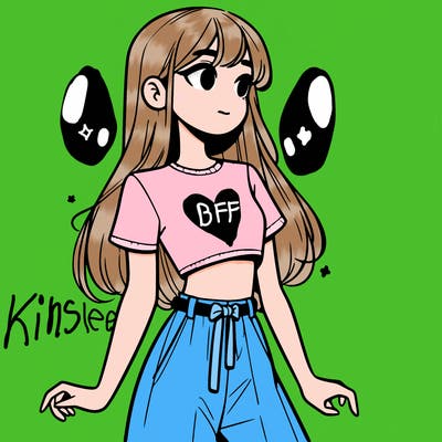 girl in a cute crop top