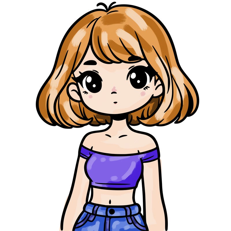 girl in a cute crop top