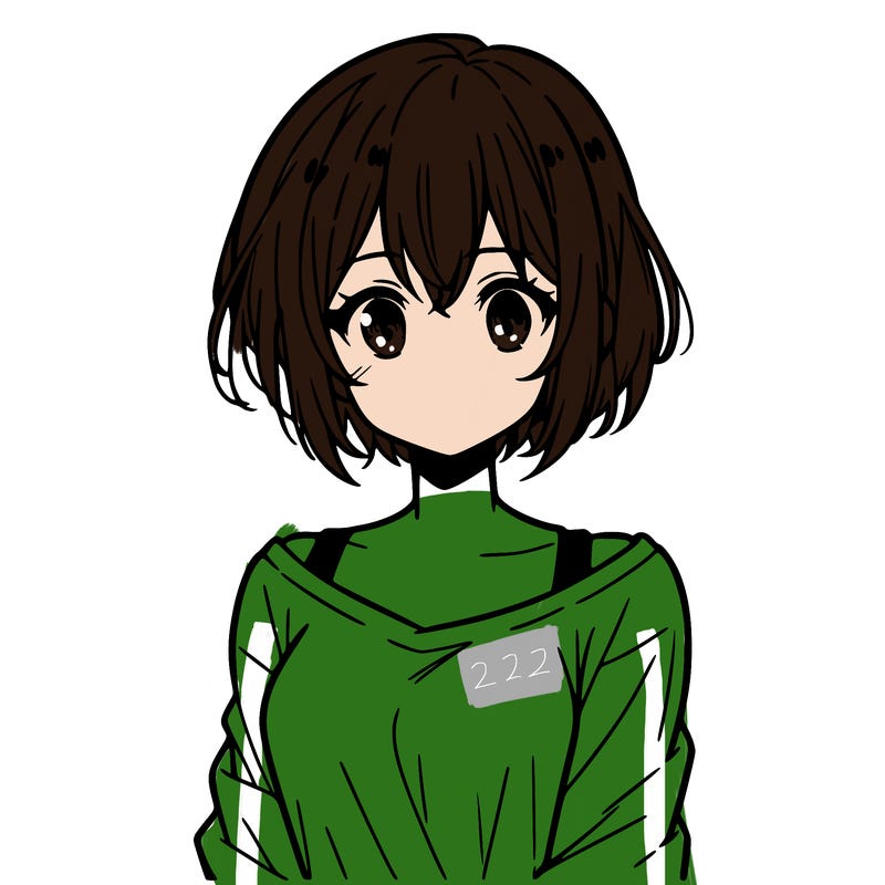 one anime girl with short hair