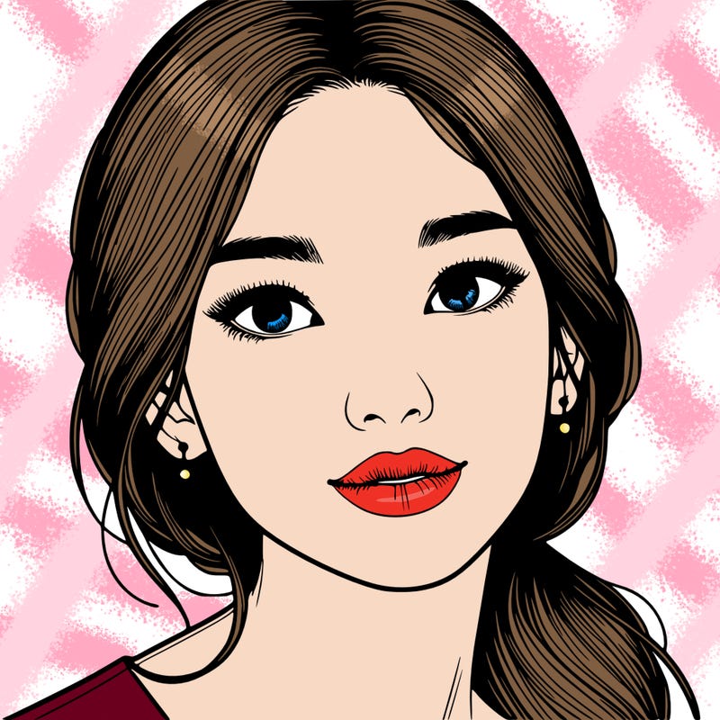 beautiful realistic asian woman