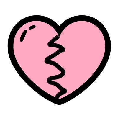 a blank heart
