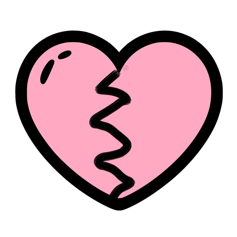 a blank heart