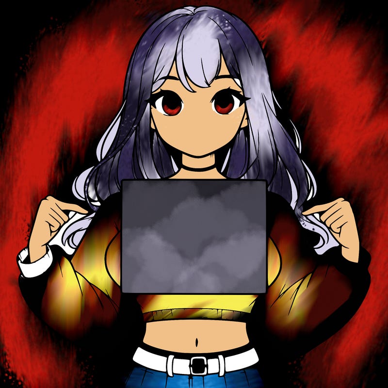 girl holding a blank sign in a long sleeve crop top