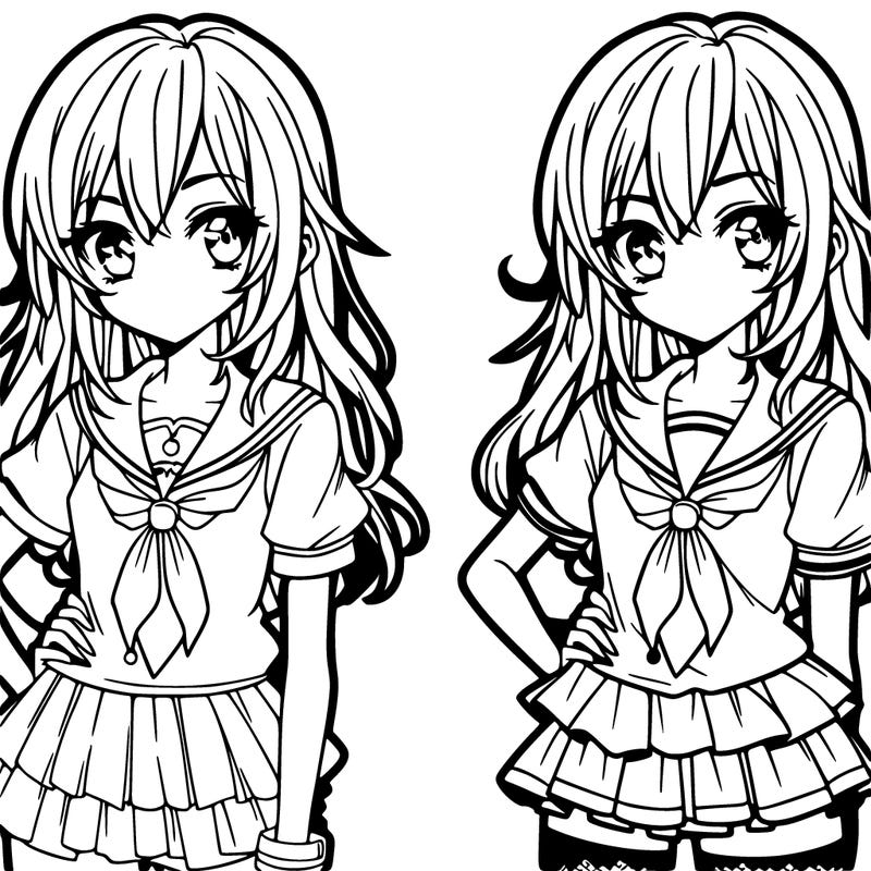 female manga character