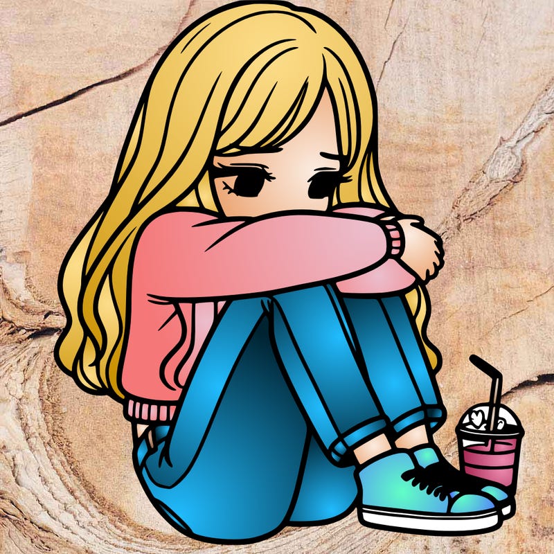 a girl  after a breakup