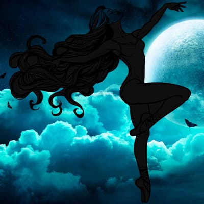 realistic woman dancer