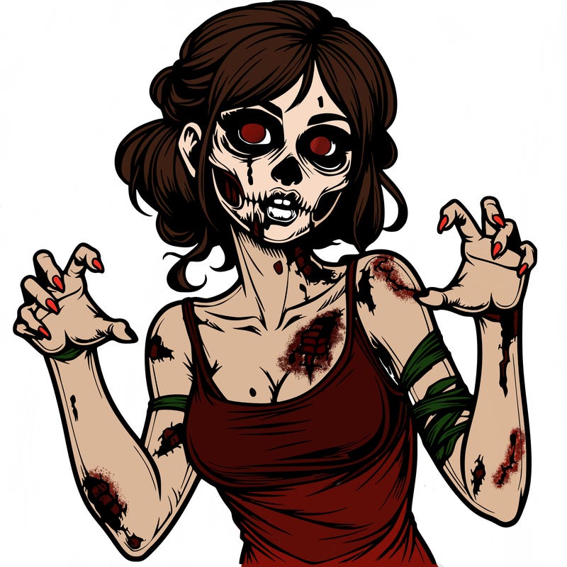 realistic zombie girl