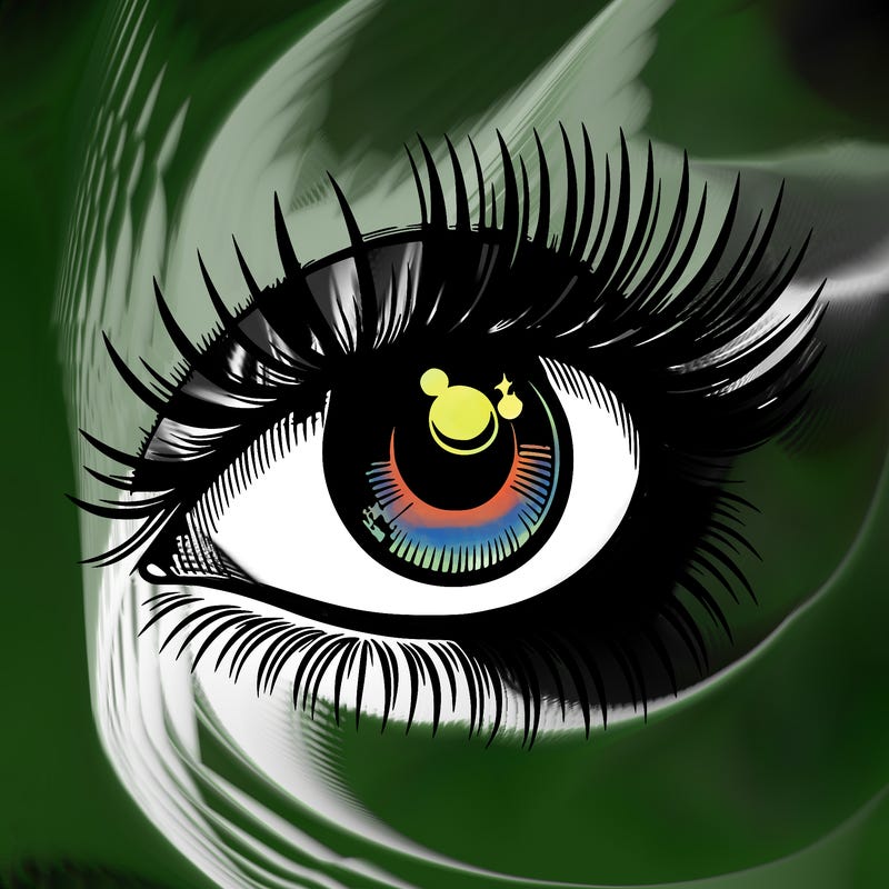realistic eye long eylashes