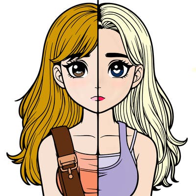 realistic girl split