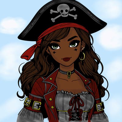 realistic pirate girl