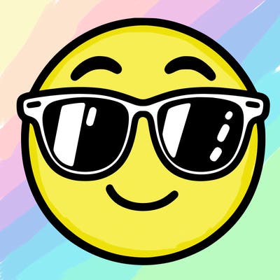 emoji with sunglasses