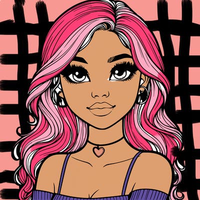 realistic pretty girl