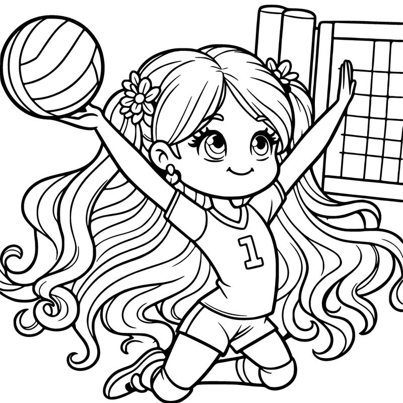 girl volleyball