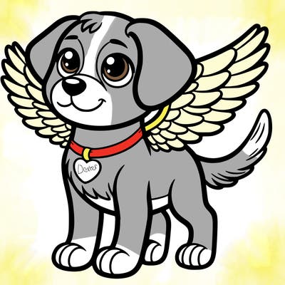 dog with wings