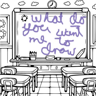 blank classroom board