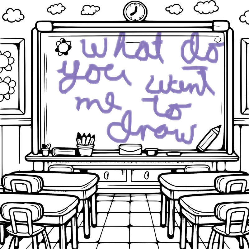 blank classroom board