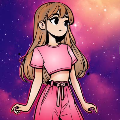 girl in a cute crop top