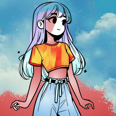 girl in a cute crop top