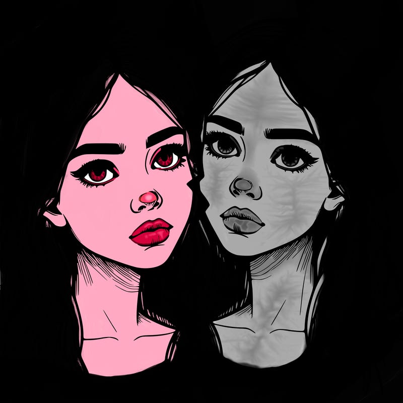 realistic girl split