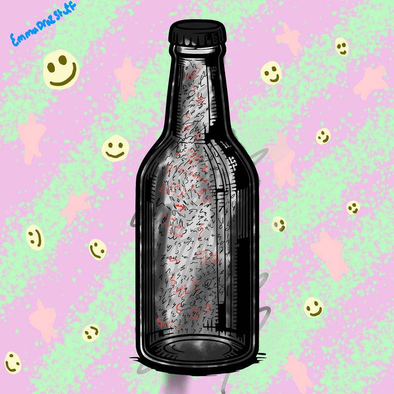 realistic bottle