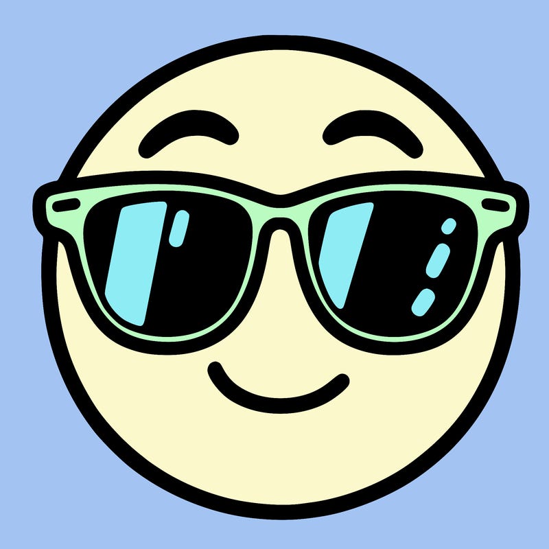 emoji with sunglasses